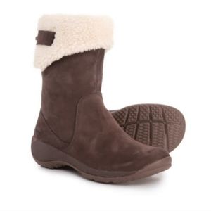 Merrell Womens Sz 7 Encore Q2 Leather Mid-Calf  Winter Pull On Boots